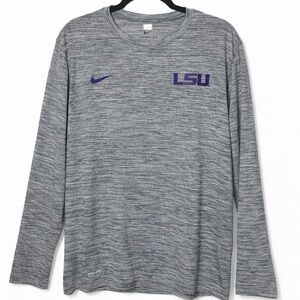 Mens Nike LSU Tigers long sleeve Dri-Fit Shirt